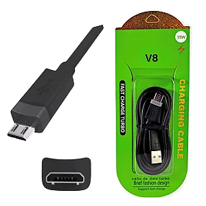 Cabo V8 Cartelado 25W - Sem Garantia