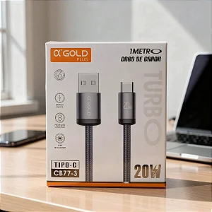 Cabo Tipo C/Usb Agold Pro 20W - 1M Cb77-3