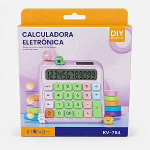 Calculadora Eletronica Colorida Kv-784 - Inova
