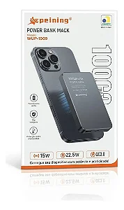 Carregador Portatil 10.000Mah Peining Sem Fio Magnetico 15W Wup-1009