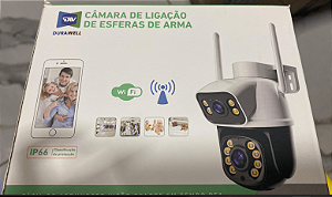 Camera Inteligente Smart Wifi Dupla Jt-9698 Pro - Durawell - Ip66