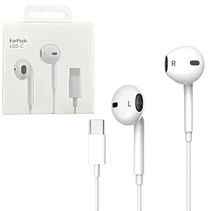 Fone De Ouvido Iphone (Conector Tipo C) Earpods Usb-C