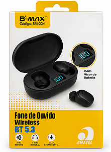 Fone Sem Fio Bluetooth Tws Bmax V5.3 Bm-224