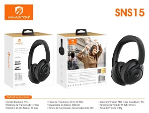 Fone Sem Fio Headphone Hmaston Cancelamento De Ruido Anc 30H Sns15