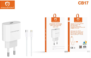 Kit Carregador Tipo C P/ Iphone 30W Hmaston Cb17