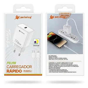 Kit Carregador Tipo C P/ Tipo C Peining 20W Pei-Pd023-5