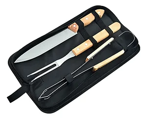 Kit De Churrasco C/ Bolsa Bmax Bm-F1007