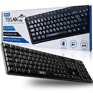 Teclado Usb Com Fio Knup Kp-2044 (Teclas Silenciosas)
