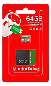 Cartao De Memoria 64Gb Masterdrive (Com Adaptador Sd)