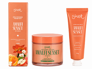 Kit Skelt Amalfi Sunset - Body Splash / Creme corpo / Creme mão