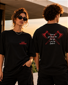 Camiseta Ajustiça de Xangô nunca Falha