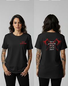 Camiseta Ajustiça de Xangô nunca Falha