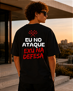 Camiseta Exú no ataque, Eu na defesa Masculina