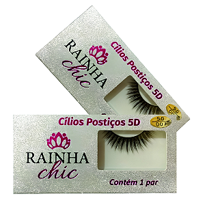 Cílios Postiços 5D Rainha Chic Volume Natural