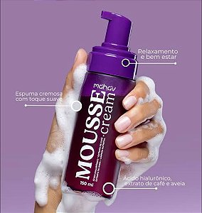 Sabonete Facial Mousse Cream Mahav 150 ml