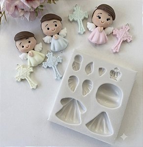 Molde Anjinhos e Santinhos para Terço 01