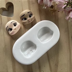 Molde de Silicone Mini Cabeças 012
