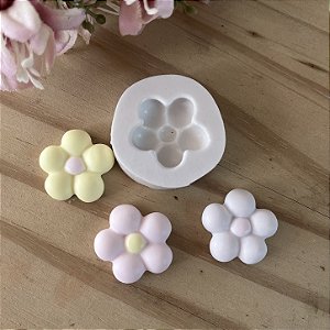Molde de Silicone Flor de 5 Folhas Básica 021
