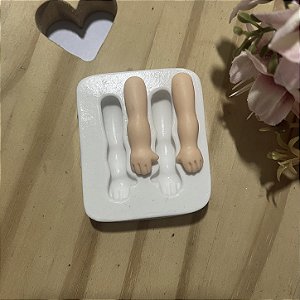 Molde de Silicone Braço Com Dedos para Topo 040
