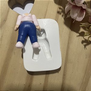 Molde de Silicone Aplique de Calça 042
