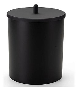 Lixeira Preta com Tampa 5L – Para Pia, Chão, Banheiro ou Cozinha Luxo Arthi