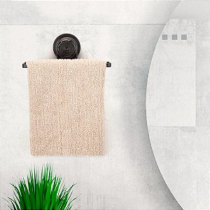 Porta Toalha De Rosto Sucção ~ Arthi Black