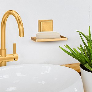 Saboneteira Parede Banheiro Sem Furo 3m ~ Arthi Dourado