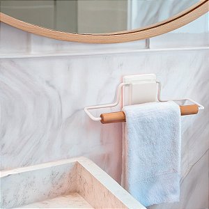 Porta Toalha Rosto Parede Banheiro Lavabo Eco Design 3m ~ Arthi White
