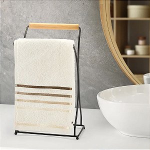 Porta Toalha Lavabo Rosto Suporte Pia Eco Design ~ Arthi Black