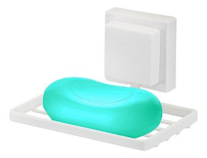 Saboneteira Porta Sabonete Suporte Parede De Aço 3M Branco Arthi