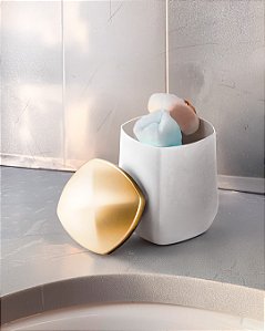 Porta Contonete E Algodão Conceito Branco e Durado Fosco Arthi