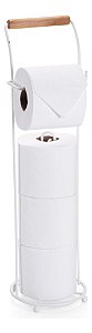 Porta Papel Higiênico Suporte De Chão 4 Rolos Eco Arthi Branco