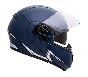 Capacete Peels Urb 2 Classic ~ Azul Fosco Prata Modular
