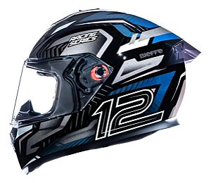 Capacete B12 Misano Preto Grafite ~ Bieffe