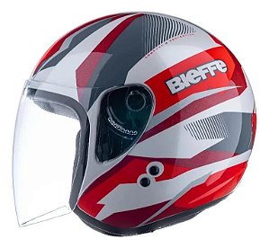 Capacete Allegro Vtr Branco Perolado Com Rubro ~ Bieffe