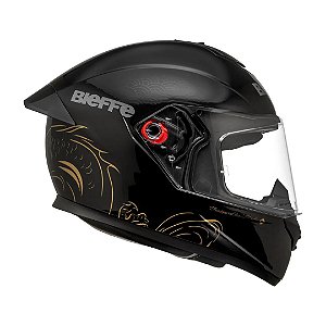 Capacete B12 Imperium Preto e Dourado ~ Bieffe  60