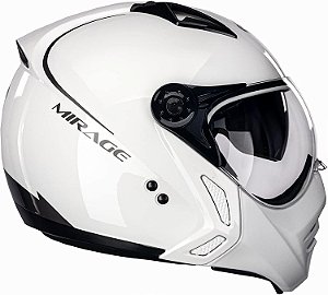 Capacete Aberto Peels Moto Mirage Classic Branco com Grafite 58