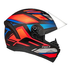 Capacete Spike Ii Mx2 Preto Com Vermelho Fosco ~ Peels