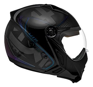 Capacete Mirage Edge Preto Camaleão Com Óculos ~ Peels