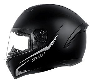 Capacete Spike 2 NKD Preto Fosco Com Prata ~ Peels  58