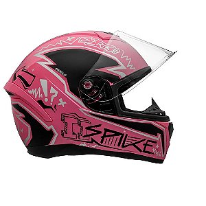 Capacete Spike Ii Stk Rosa Fosco Preto ~ Peels  60