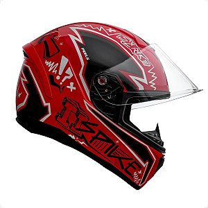 Capacete Spike Ii Stk Vermelho Preto ~ Peels  60