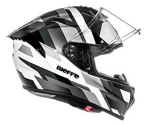 Capacete Premium Breaper Brave Branco Prata ~ Bieffe  62