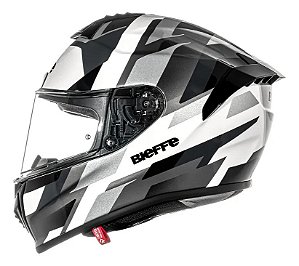 Capacete Premium Breaper Brave Branco Prata ~ Bieffe  58