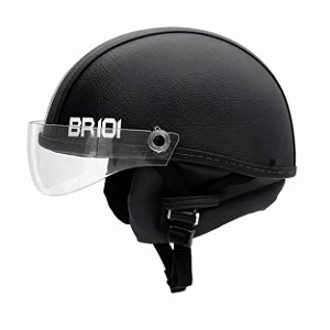 Capacete Coquinho Scooter Bike Moto Elétrica Br101 Vision Cristal Preto  PP