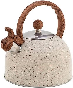 Chaleira Inox Cerâmica Com Apito 2l Mármol Mimo Style
