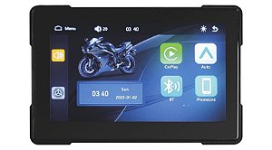 Tela Multimídia para Moto Roadstar RS525BR M Pro Line CarPlay Android Auto 5 pol IPS Bluetooth IPX67 12v
