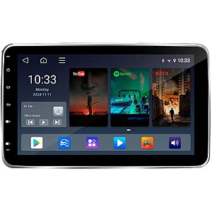Tela Encosto 10 Pol Android Roadstar Rs1016br Pro Line Wifi BT FM Usb Preto