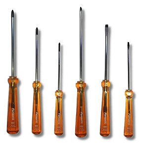 Kit De Chave Famastil Fenda E Phillips 6 Peças