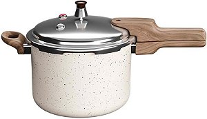 Panela Pressão Antiaderente Indução Mármol 4.2l Mimo Style Presscook Mármol Mármore